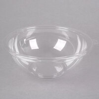 Fineline 5080-CL Super Bowl 80 oz. Clear PET Plastic Bowl - 5/Pack