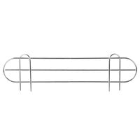Regency 22 inch Chrome Wire Shelf Ledge for Wire Shelving - 22 inch x 4 inch