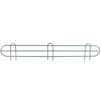 Regency 36 inch Green Epoxy Wire Shelf Ledge for Wire Shelving - 36 inch x 4 inch