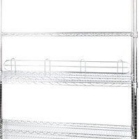 Regency 48 inch Chrome Wire Shelf Ledge for Wire Shelving - 48 inch x 4 inch