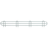 Regency 48 inch Green Epoxy Wire Shelf Ledge for Wire Shelving - 48 inch x 4 inch