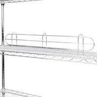 Regency 36 inch Chrome Wire Shelf Ledge for Wire Shelving - 36 inch x 4 inch