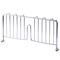 Regency 24 inch Chrome Wire Shelf Divider for Wire Shelving - 24 inch x 8 inch