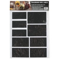 American Metalcraft CSR18 Rectangular Vinyl Chalkboard Labels   - 18/Pack