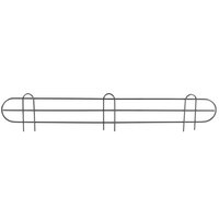 Regency 36 inch Black Epoxy Wire Shelf Ledge for Wire Shelving - 36 inch x 4 inch