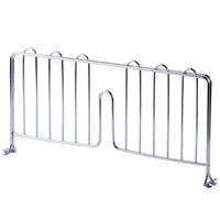 Regency 18 inch Chrome Wire Shelf Divider for Wire Shelving - 18 inch x 8 inch