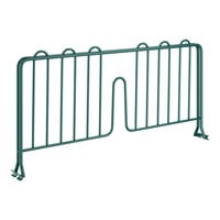 Regency 8" x 18" Green Epoxy Wire Shelf Divider