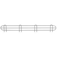 Regency 48" Black Epoxy Wire Shelf Ledge for Wire Shelving - 48" x 4"