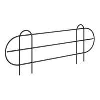 Regency 15 5/8" x 5 15/16" Black Epoxy Wire Shelf Ledge For 18" Wire Shelving