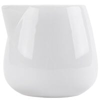 CAC PC-204 Bright White Porcelain 4 oz. Creamer - 36/Case