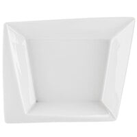 CAC KSE-B309 Bright White 24 oz. Square Bowl with Rim - 12/Case
