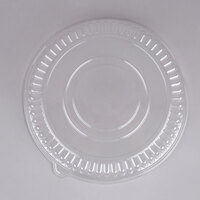 Sabert 5512 12 inch Clear Plastic Round High Dome Lid   - 6/Pack
