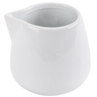 CAC PC-201 Bright White Porcelain 1.5 oz. Creamer - 48/Case