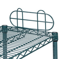 Regency 14 inch Green Epoxy Wire Shelf Ledge for Wire Shelving - 11 1/2 inch x 4 inch