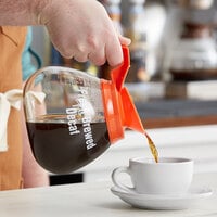 Grindmaster 64 oz. Glass Coffee Decanter with Orange Decaf Handle 98001