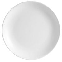 CAC COP-25 14" Coupe Bright White Round Porcelain Plate   - 6/Case