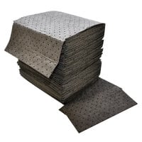 Spilfyter DB-75 18" x 16" Universal Gray Heavy Weight Absorbent Pad - 100/Case
