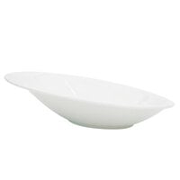 CAC COL-24 Collection 6 oz. Bone White Oval Porcelain Bowl - 24/Case