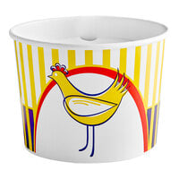 Choice 64 oz. Chicken Bucket with Lid - 35/Pack