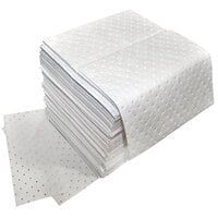 Spilfyter Z-75 18" x 16" Oil Only White Heavy Weight Absorbent Pad - 100/Case