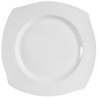 CAC PHA-16 Philadelphia 10 1/2 inch Super White Porcelain Plate - 12/Case