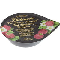 Dickinson's Pure Cascade Mountain Red Raspberry Preserves .5 oz. Portion Cups - 200/Case
