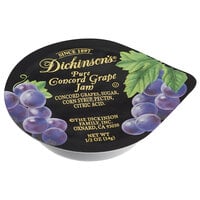 Dickinson's Pure Concord Grape Jam .5 oz. Portion Cups - 200/Case
