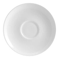 Homer Laughlin from Steelite International Ameriwhite Alexa 5 inch Bright White China A.D. Saucer - 12/Case