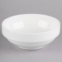 Homer Laughlin by Steelite International HL20396800 Ameriwhite Alexa 24 oz. Bright White Stackable China Bowl - 12/Case