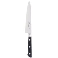 Mercer Culinary M16160 MX3® 5 9/10 inch San Mai VG-10 Stainless Steel Japanese Petty / Utility Knife