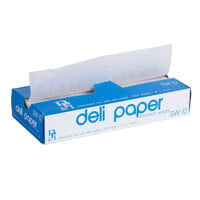 Durable Packaging SW-12 12 inch x 10 3/4 inch Interfolded Deli Wrap Wax Paper - 500/Box