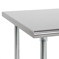 Advance Tabco TGLG-304 30 inch x 48 inch 14 Gauge Open Base Stainless Steel Commercial Work Table