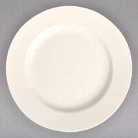 Homer Laughlin by Steelite International HL20400 8 1/4 inch Ivory (American White) Rolled Edge China Plate - 36/Case