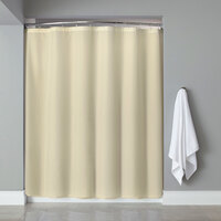 Hooked HBB31PLW0572 Beige Basic Nylon Shower Curtain with Buttonhole Header - 72" x 72"
