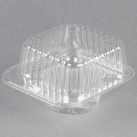 Polar Pak 2409 1 Compartment Clear Muffin Takeout Container - 400/Case