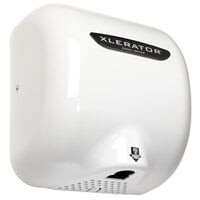 Excel XL-BW-1.1N 110/120 XLERATOR® White Thermoset Resin Cover High Speed Hand Dryer - 110/120V, 1500W