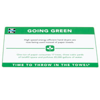 Excel 676 Going Green Hand Dryer Sign