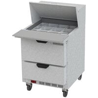 Beverage-Air SPED27HC-12M Elite Series 27" 2 Drawer Mega Top Refrigerated Sandwich Prep Table