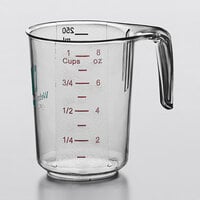 WebstaurantStore 1 Cup Clear Polycarbonate Measuring Cup