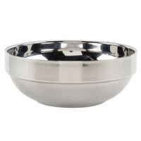 American Metalcraft HDWS2 2.5 oz. Hammered Finish Double Wall Stainless  Steel Angled Insulated Mini Serving Bowl