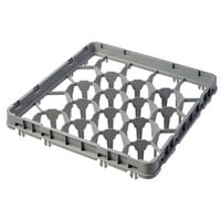 Cambro 20GE1151 20 Compartment Soft Gray Full Drop Full Size Glass Rack Extender - 19 5/8" x 19 5/8" x 2"