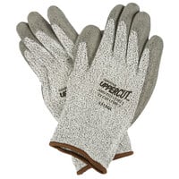 Cordova Salt and Pepper High Performance Cut Resistant Glove with Polyurethane Palm Coating - Large - 2/Pack