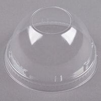 Dart 16LCDH Clear PET Dome Lid with 1 1/2 inch Hole - 50/Pack