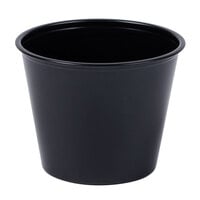 Solo P550BLK 5.5 oz. Black Polystyrene Souffle / Portion Cup - 2500/Case