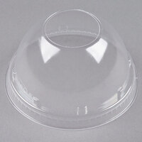 Dart 16LCD Clear PET Dome Lid without Hole - 50/Pack