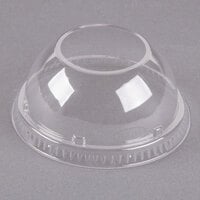 Dart 16LCDHX Clear PET Dome Lid with 2 inch Hole - 50/Pack