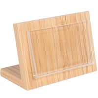 Cal-Mil 1103-23-12 3 inch x 2 inch Bamboo Framed Displayette