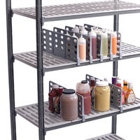 Cambro CSSD218151 Gray ABS Plastic Shelf Divider for 21 inch Camshelving® Premium and Elements Series