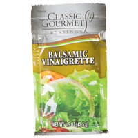 Classic Gourmet Balsamic Vinaigrette Dressing 1.5 oz. Portion Packet - 60/Case