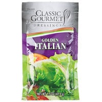 Classic Gourmet Golden Italian Dressing 1.5 oz. Portion Packet - 60/Case